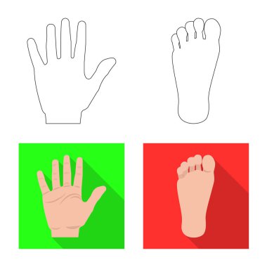 İnsan ve yarım işareti vektör Illustration. İnsan kümesi ve hisse senedi için kadın vektör simgesi.