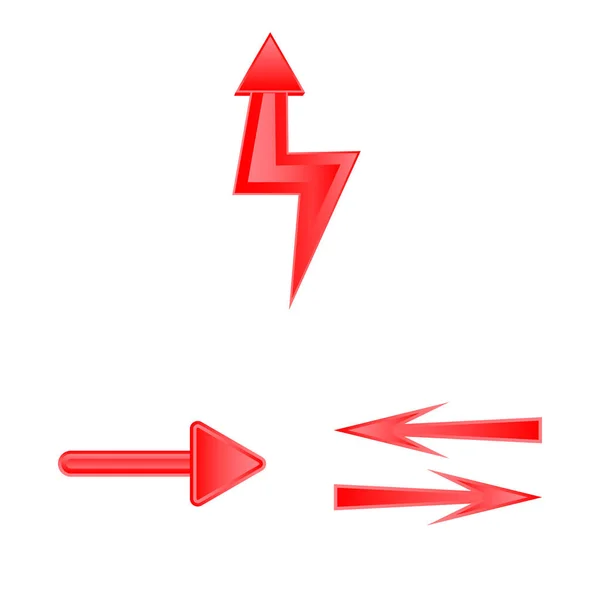 Ilustração vetorial do elemento e do sinal de seta. Conjunto de elemento e símbolo de estoque de direção para web . —  Vetores de Stock