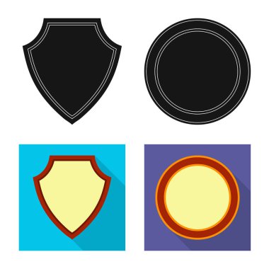 Amblem ve rozet simge yalıtılmış nesne. Amblem ve etiket hisse senedi simgesi için web topluluğu.