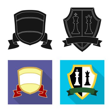 Amblem ve rozet simge vektör Illustration. Amblem ve etiket stok vektör çizim topluluğu.