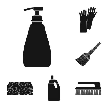 Temizlik ve servis işareti vektör tasarımı. Temizlik ve ev hisse senedi simgesi için web topluluğu.