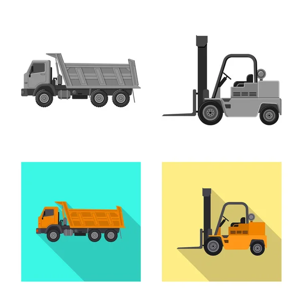 Objeto aislado del icono de construcción y construcción. Colección de construcción y maquinaria símbolo de stock para la web . — Vector de stock