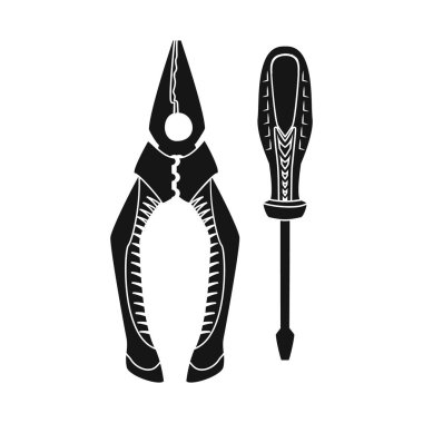 Vektör çizim elektrik ve elektrik işareti. Elektrik ve enerji hisse senedi vektör çizim koleksiyonu.