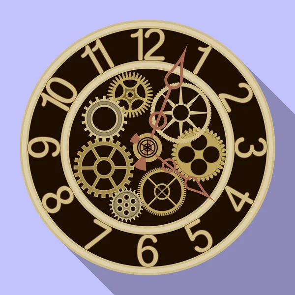 Ilustración vectorial del reloj y el icono de tiempo. Conjunto de reloj y círculo icono de vector para la acción . — Vector de stock