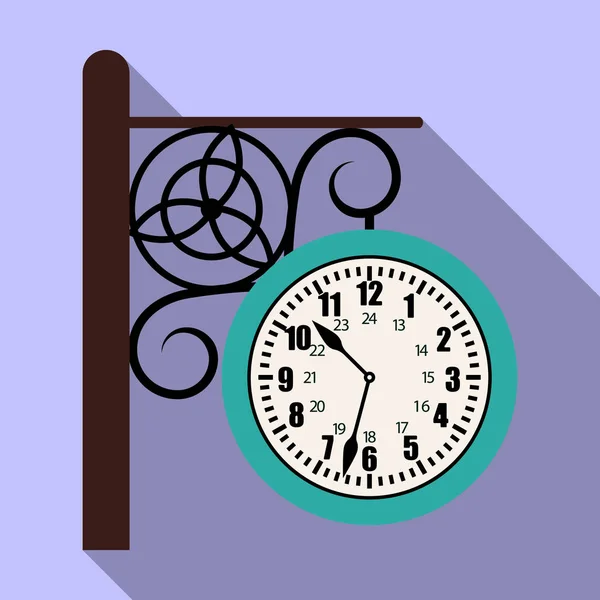 Vector illustration of clock and time sign. Collection of clock and circle stock symbol for web. — Stock Vector
