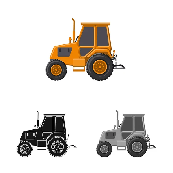 Illustration vectorielle du logo de construction. Ensemble d'icône vectorielle de construction et de machines pour stock . — Image vectorielle