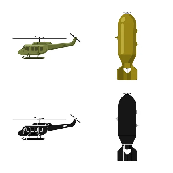 Vektor ilustrasi senjata dan logo senjata. Set senjata dan vektor saham tentara ilustrasi . - Stok Vektor