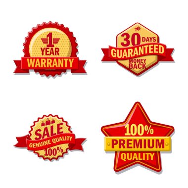 Amblem ve rozet simge vektör Illustration. Amblem ve etiket hisse senedi simgesi için web topluluğu.