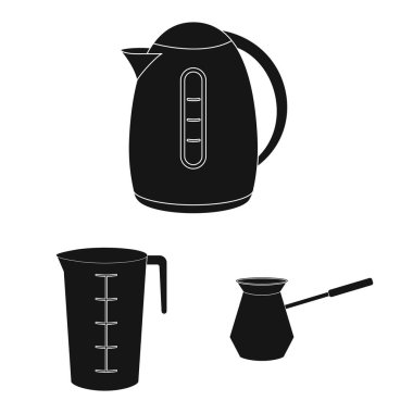 Tasarım mutfak ve aşçı işareti vektör. Mutfak ve cihaz hisse senedi vektör çizim seti.