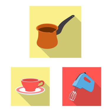 Mutfak ve yemek simgesi yalıtılmış nesne. Mutfak ve cihaz hisse senedi simgesi için web topluluğu.