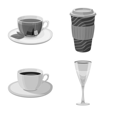 İçki ve bar simge vektör tasarımı. Web için içki ve parti hisse senedi simgesi kümesi.