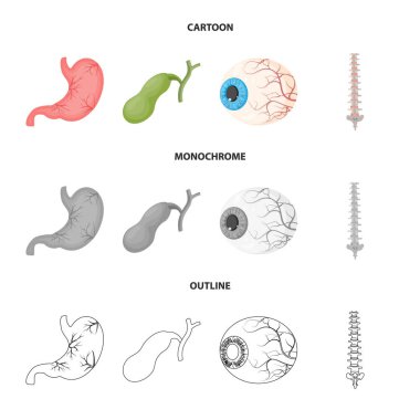 Vücut ve insan logo vektör tasarımı. Vücut ve web için tıbbi hisse senedi simgesi toplama.