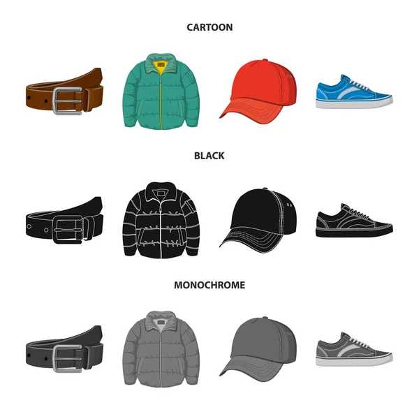 Векторный дизайн человека и логотип одежды. Коллекция человеко-векторной иконки для склада . — стоковый вектор