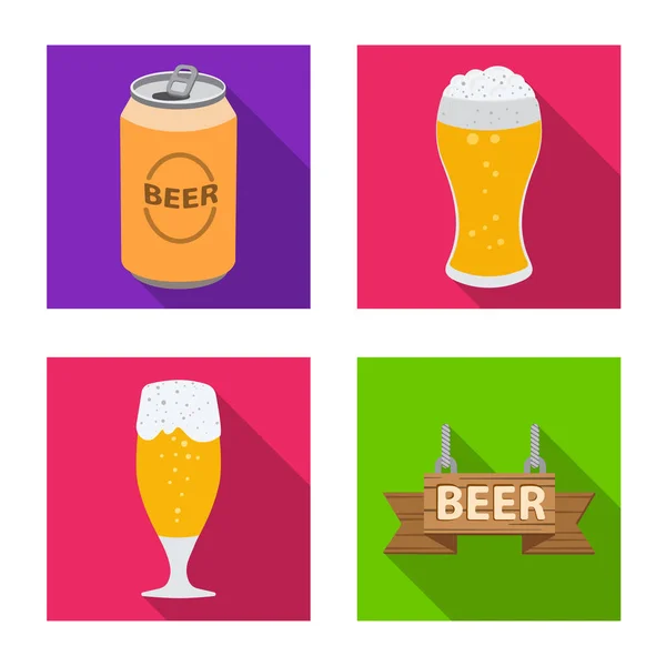 Diseño vectorial de pub y bar símbolo. Conjunto de pub y vector interior icono para stock . — Archivo Imágenes Vectoriales