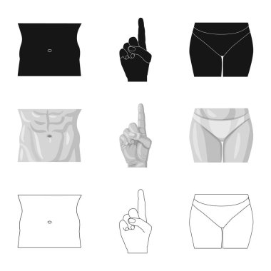 İnsan ve yarım sembolü yalıtılmış nesne. İnsan topluluğu ve hisse senedi için kadın vektör simgesi.