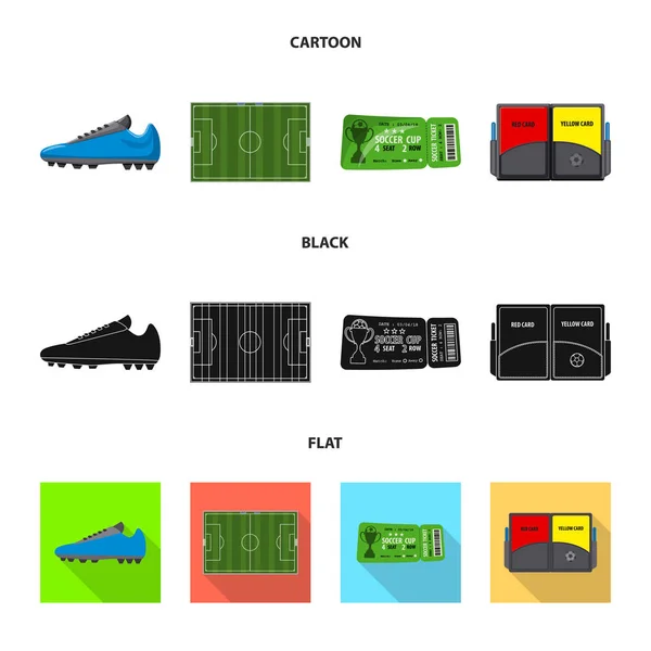 Διανυσματική σχεδίαση ποδόσφαιρο και πηδαλίου εικονίδιο. Σετ ποδοσφαίρου και τουρνουά σύμβολο μετοχής για το web. — Διανυσματικό Αρχείο