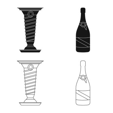 Araba ve ralli logo vektör tasarımı. Araba ve yarış hisse senedi vektör çizim seti.