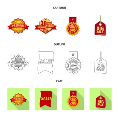 Amblem ve rozet simge vektör tasarımı. Web için amblem ve etiket hisse senedi simgesi kümesi.