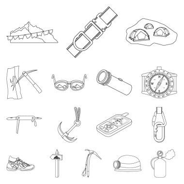 Dağcılık ve tepe sembolü yalıtılmış nesne. Kamp ve dağcılık Topluluğu web için hisse senedi simgesi.