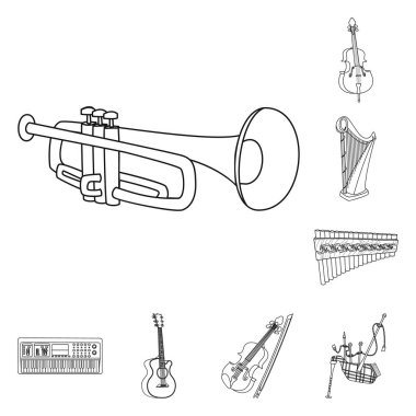 Müzik ve ayar işareti yalıtılmış nesne. Müzik ve aracı hisse senedi simgesi için web topluluğu.