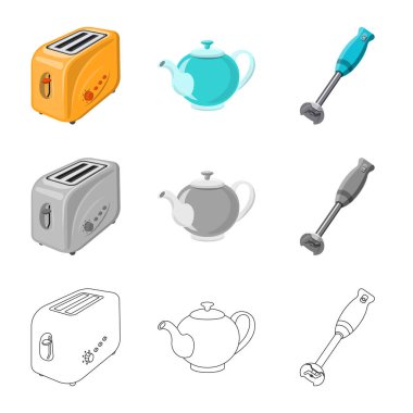 Mutfak ve yemek sembol yalıtılmış nesne. Web için mutfak ve cihaz hisse senedi simgesi kümesi.