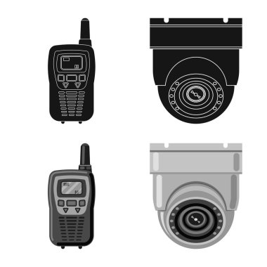 Ofis ve ev simge vektör Illustration. Ofis ve sistem stok vektör çizim topluluğu.
