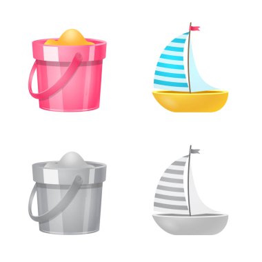 Tasarım ekipman ve yüzme işareti vektör. Ekipman ve hisse senedi için etkinlik vektör simge kümesi.