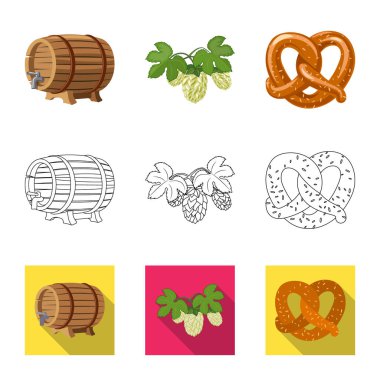 Bar ve pub simge vektör tasarımı. Pub ve iç hisse senedi simgesi için web topluluğu.