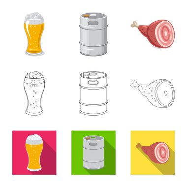 Bar ve pub simge vektör Illustration. Pub ve iç hisse senedi simgesi için web topluluğu.