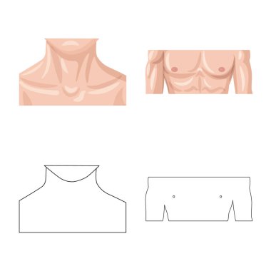 İnsan ve yarım simge vektör tasarımı. İnsan topluluğu ve hisse senedi için kadın vektör simgesi.