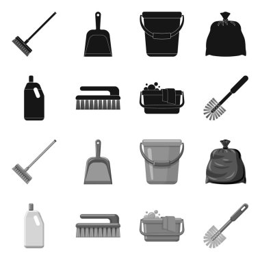 Temizlik ve servis logo vektör Illustration. Temizlik ve ev hisse senedi vektör çizim topluluğu.