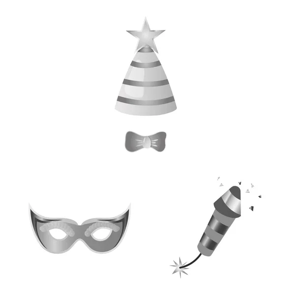 Diseño vectorial de fiesta y símbolo de cumpleaños. Colección de fiesta y celebración icono de vector para la acción . — Archivo Imágenes Vectoriales