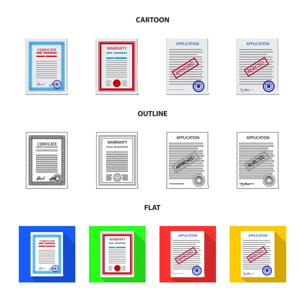 Διάνυσμα Σχεδίαση Της Φόρμας Και Έγγραφο Εικονίδιο Συλλογή Από Έντυπο — Διανυσματικό Αρχείο