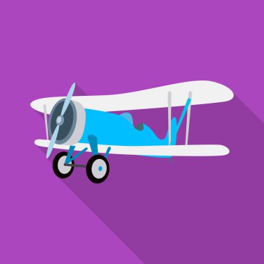 Uçak ve taşıma simge vektör Illustration. Uçak ve gökyüzü hisse senedi vektör çizim topluluğu.