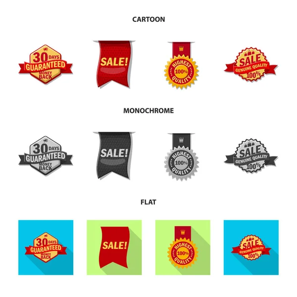 Amblem ve rozet simge vektör tasarımı. Hisse senedi için amblem ve etiket vektör simge topluluğu.