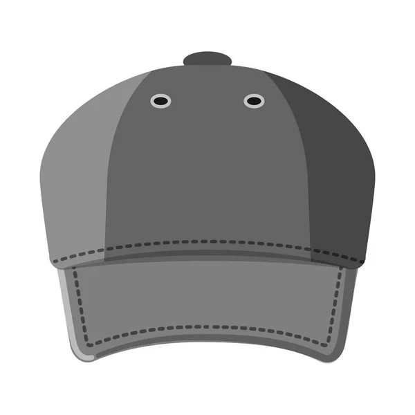 Objeto isolado de capacete e ícone de boné. Coleção de chapéus e acessórios ilustração vetorial . —  Vetores de Stock