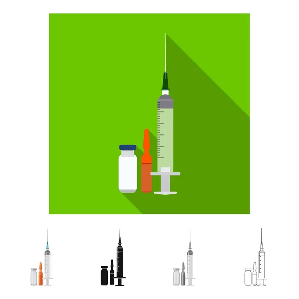 Vektorové ilustrace ikony lékárny a nemocnice. Kolekce z lékárny a obchodní burzovní symbol pro web. — Stockový vektor