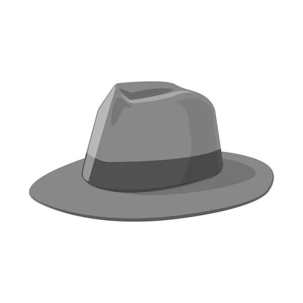 Ilustração vetorial de chapéus e símbolos de boné. Conjunto de headgear e ícone de vetor acessório para estoque . — Vetor de Stock