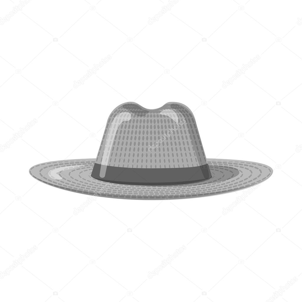 Isolated object of headgear and cap icon. Set of headgear and accessory vector icon for stock.