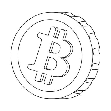 Cryptocurrency ve sikke simge vektör Illustration. Cryptocurrency ve kripto hisse senedi vektör çizim.