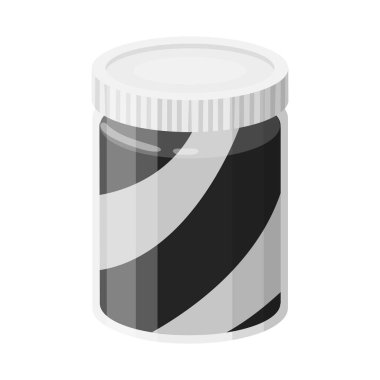 Can ve gıda logo vektör tasarımı. Web için can ve paket hisse senedi simgesi kümesi.