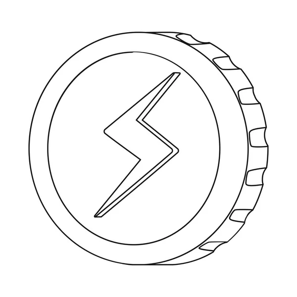 Vektor-Illustration von Kryptowährung und Münzsymbol. Sammlung von Kryptowährungen und Kryptovektorsymbolen für Aktien. — Stockvektor