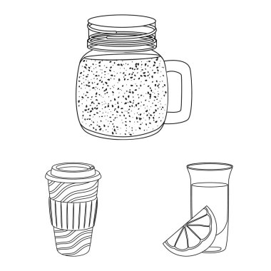 İçki ve çubuğu simgesinin yalıtılmış nesne. İçki topluluğu ve hisse senedi için parti vektör simgesi.