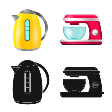 Tasarım mutfak ve aşçı işareti vektör. Mutfak ve cihaz hisse senedi simgesi için web topluluğu.