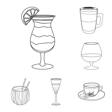 İçki ve üye bar tasarım vektör. İçki ve parti hisse senedi simgesi için web topluluğu.