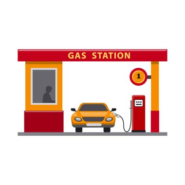 Petrol ve gaz işareti tasarımını vektör. Web için petrol ve benzin hisse senedi simgesi kümesi.