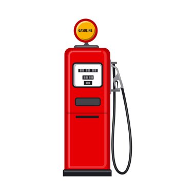 Petrol ve gaz simge vektör Illustration. Petrol ve benzin hisse senedi vektör çizim seti.