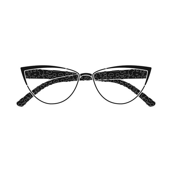 Elkülönített objektum szemüveg és a keret logó. Gyűjteménye szemüveg és tartozék készlet vektoros illusztráció. — Stock Vector