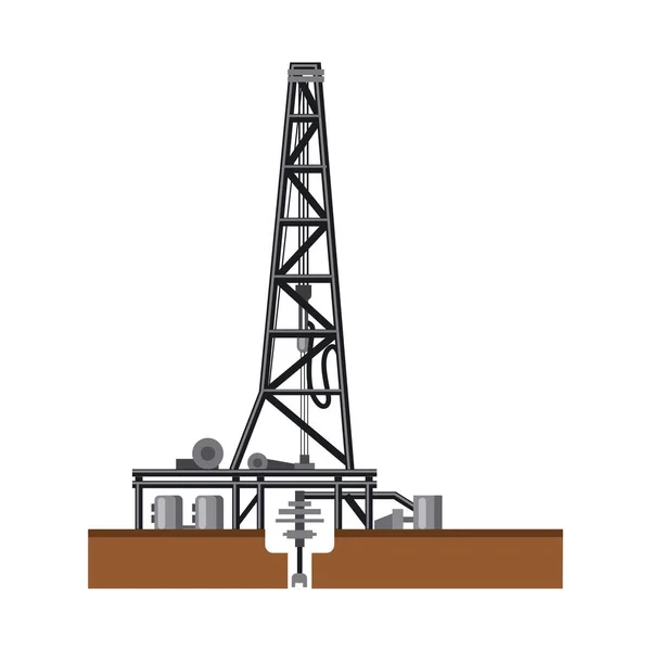 Illustration vectorielle du signe pétrolier et gazier. Collecte d'huile et d'essence icône vectorielle pour stock . — Image vectorielle