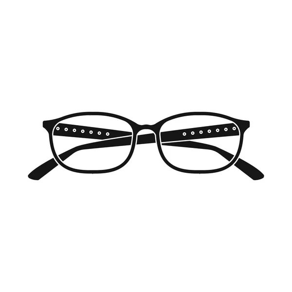 Geïsoleerde object van pictogram bril en frame. Aantal glazen en accessoire vector pictogram voor voorraad. — Stockvector